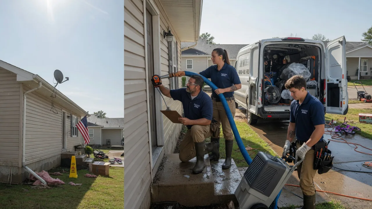 Ceiling Water Damage Restoration in Tescott, KS near me